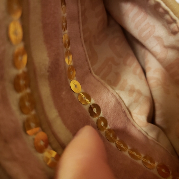 JUICY COUTURE Sequins Pink Gold Camera Crossbody - Picture 8 of 11